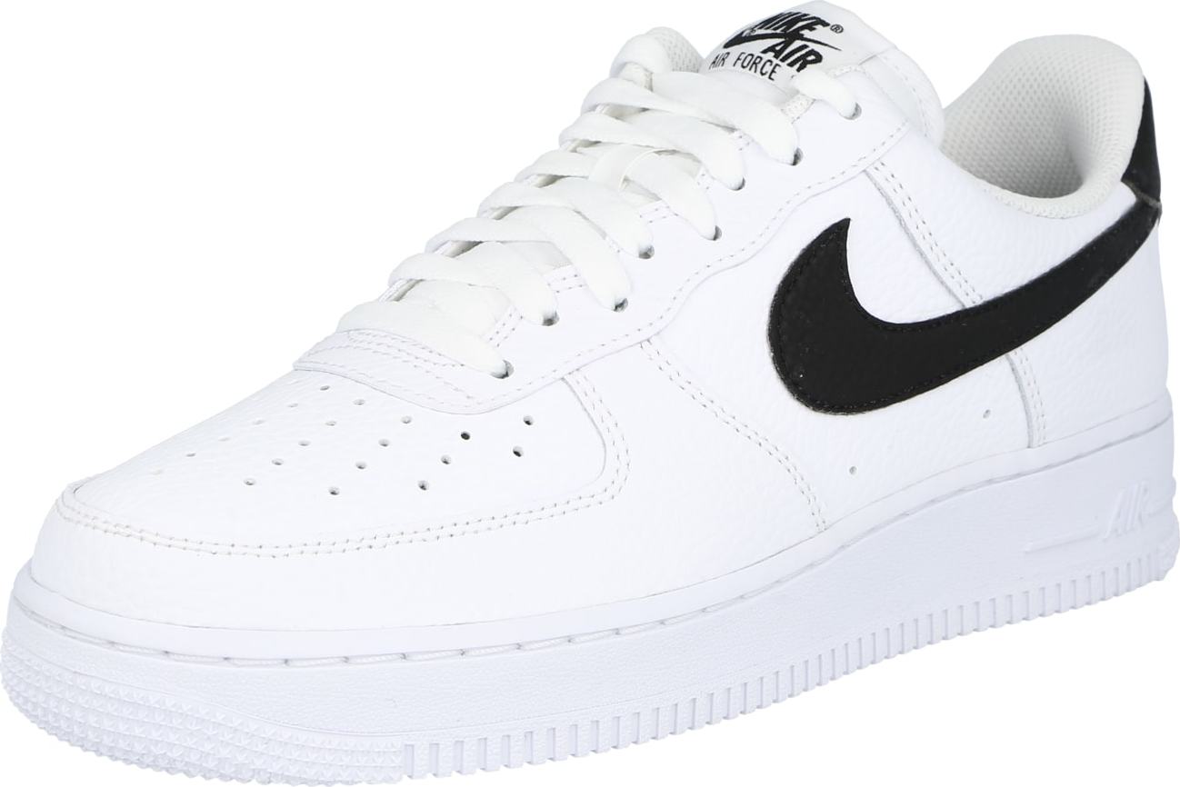 Nike Sportswear Tenisky 'Air Force 1 '07' černá / bílá