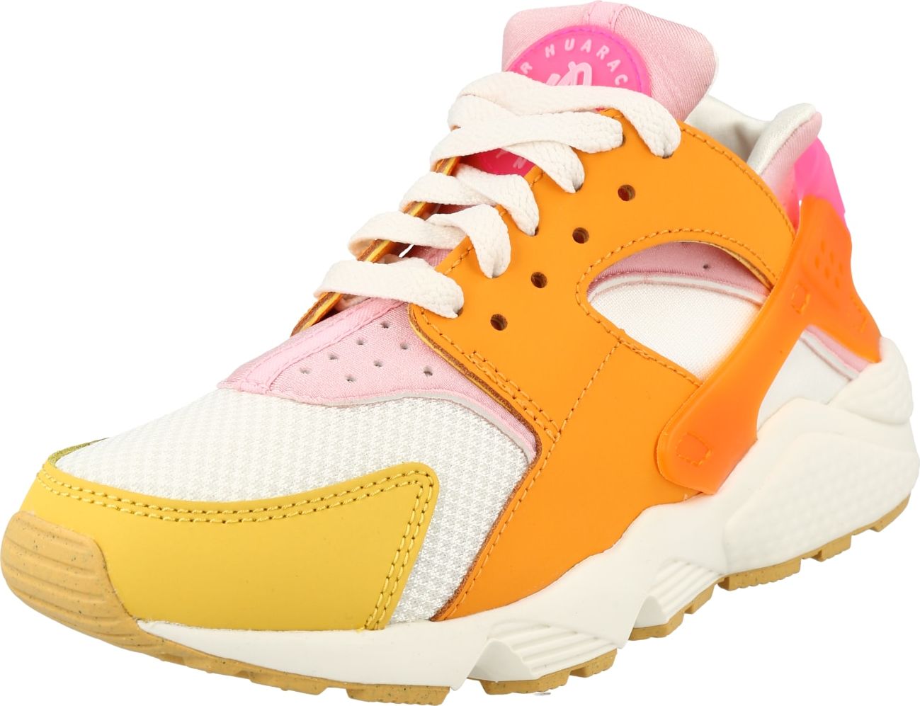 Nike Sportswear Tenisky 'Huarache' tmavě žlutá / oranžová / růžová / bílá