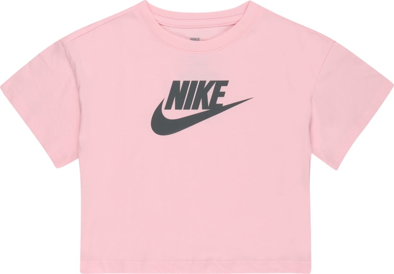 Nike Sportswear Tričko antracitová / růžová