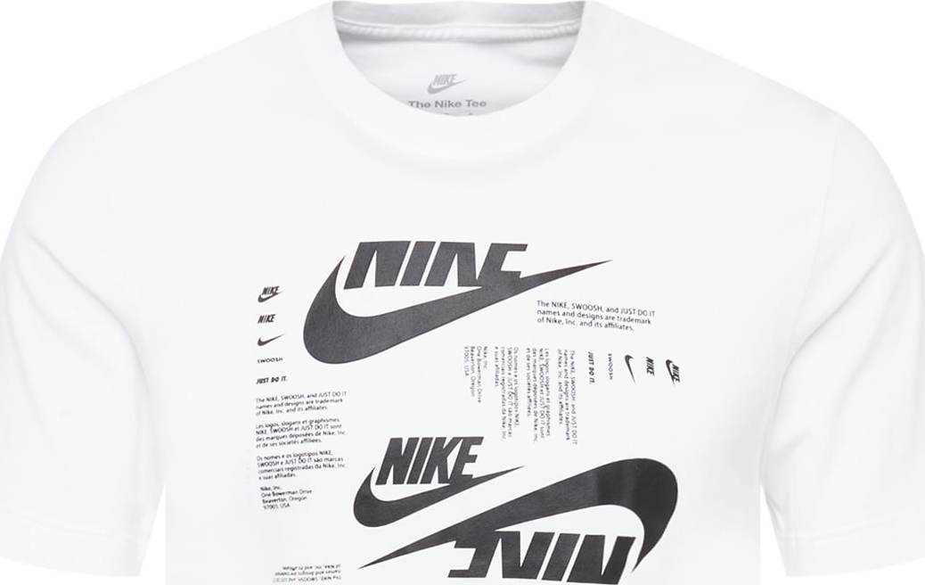 Nike Sportswear Tričko černá / offwhite