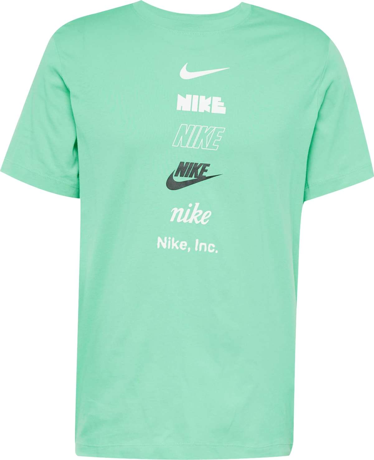 Nike Sportswear Tričko nefritová / černá / bílá