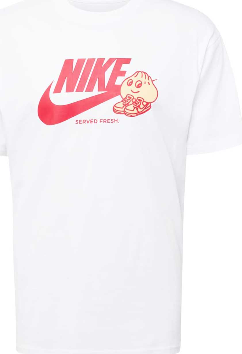 Nike Sportswear Tričko pastelově oranžová / grenadina / bílá