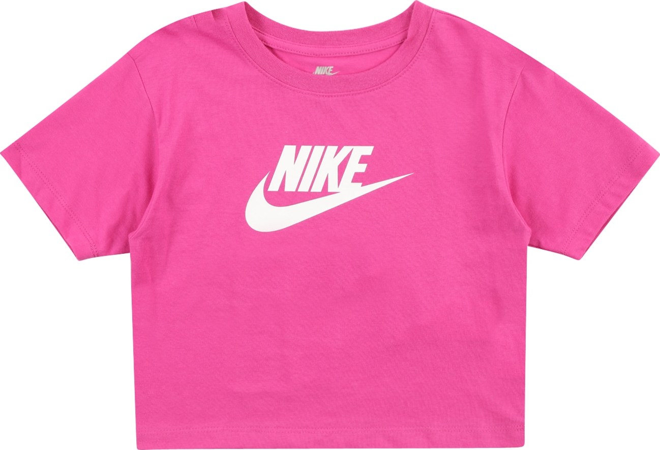 Nike Sportswear Tričko pink / bílá