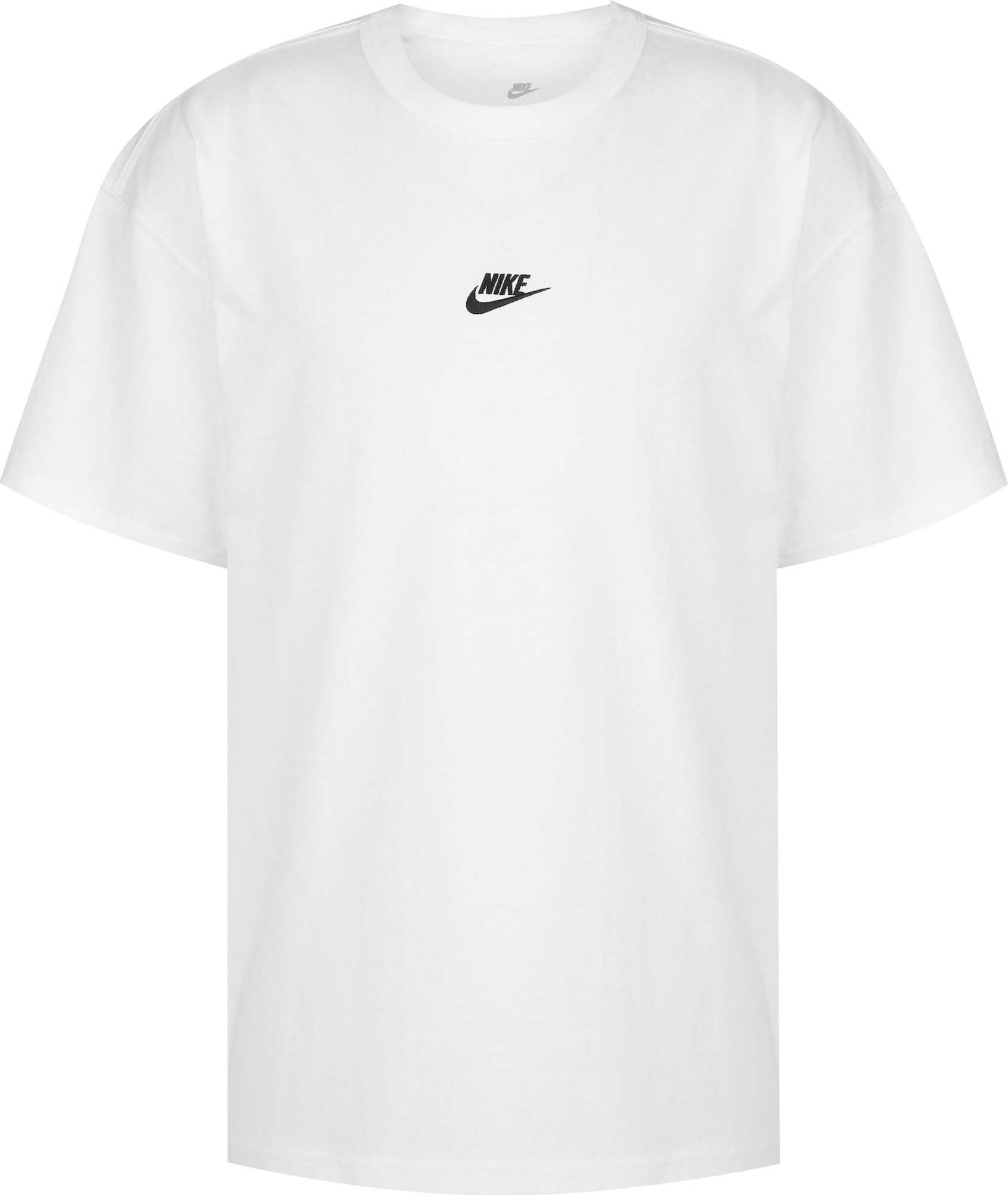 Nike Sportswear Tričko černá / bílá