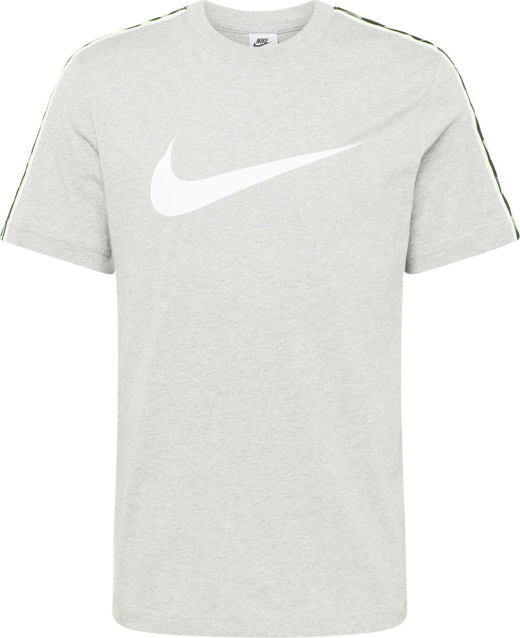 Nike Sportswear Tričko šedý melír / limetková / černá / bílá