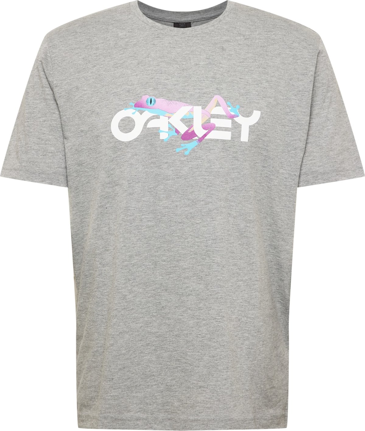 OAKLEY Funkční tričko 'RETRO FROG' šedý melír / mix barev