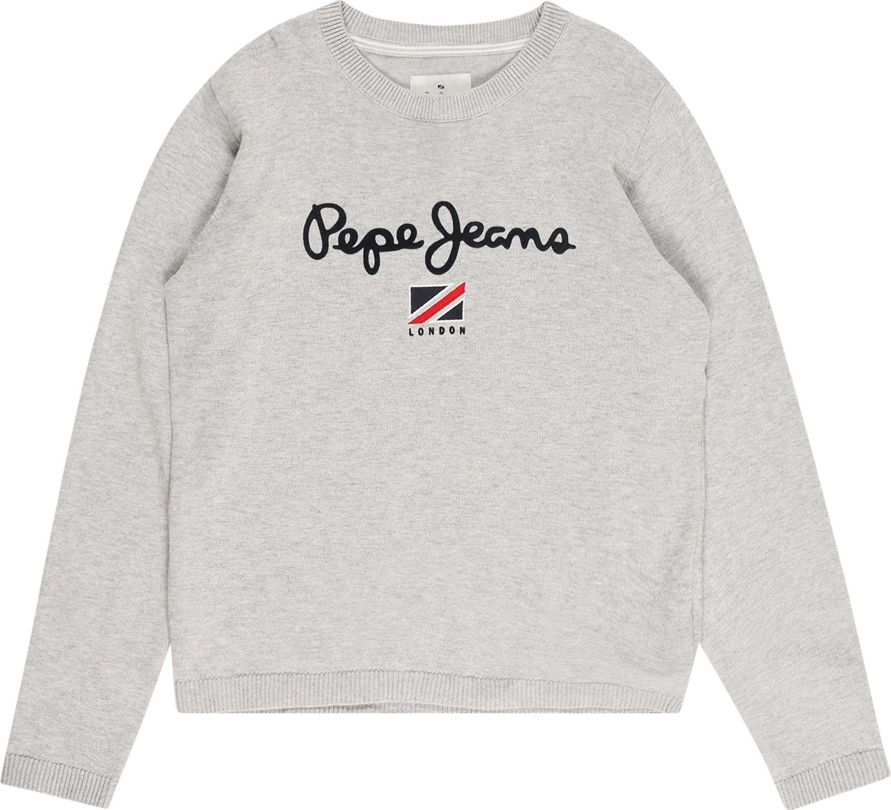 Pepe Jeans Mikina 'Larson' noční modrá / šedý melír / červená / černá