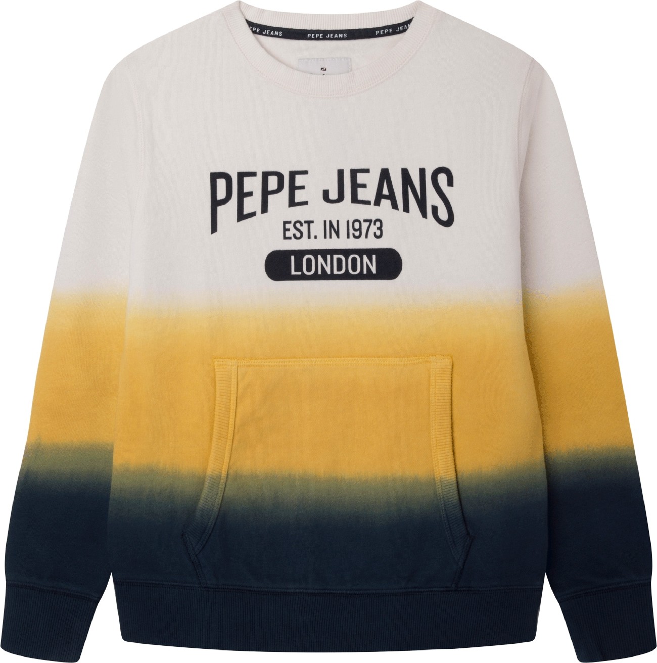 Pepe Jeans Mikina 'ORRICK' slonová kost / námořnická modř / zlatě žlutá