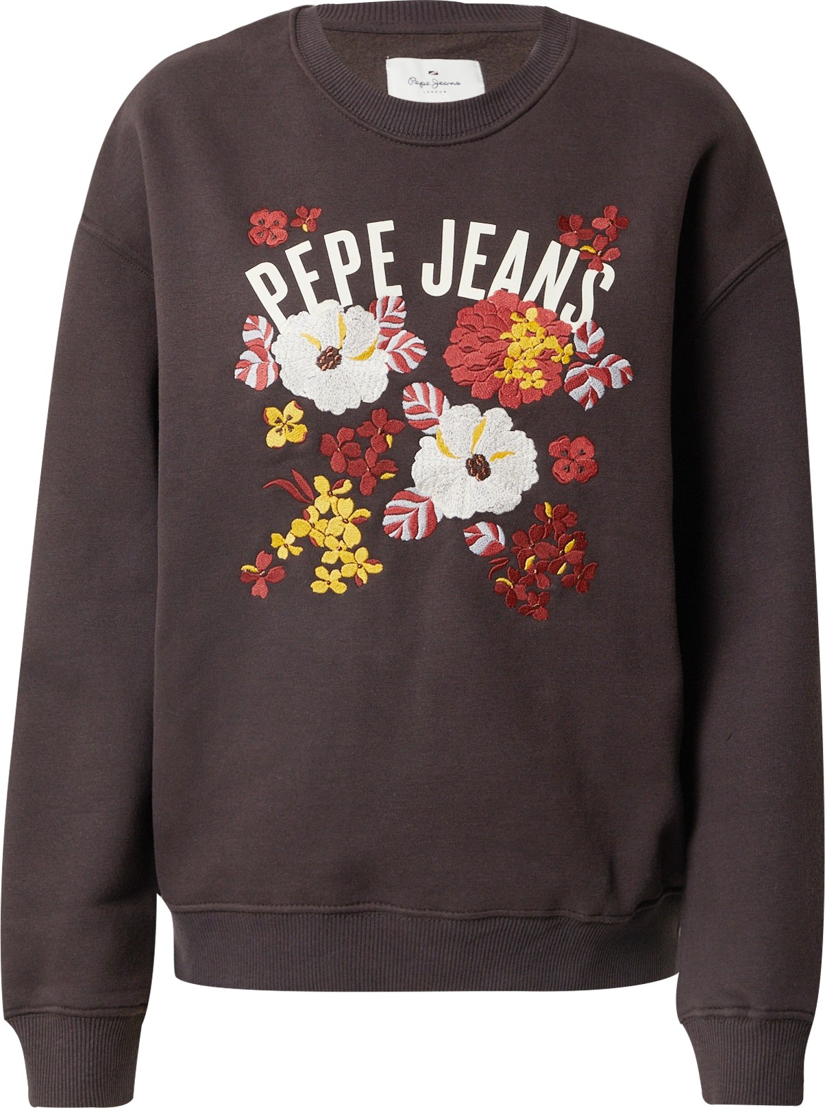 Pepe Jeans Mikina 'Stephanie' mokka / žlutá / melounová / bílá