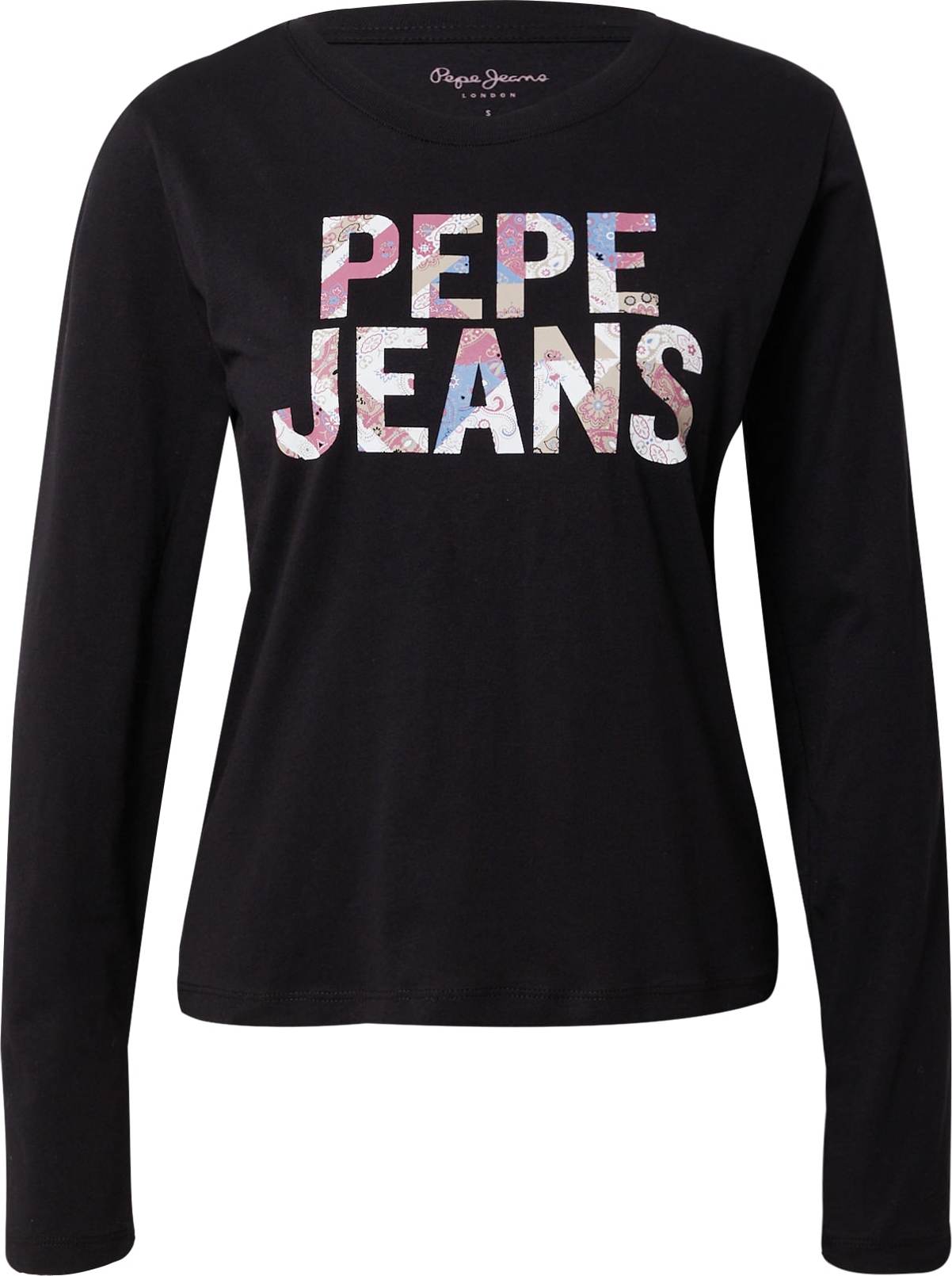 Pepe Jeans Tričko 'LUNA' kouřově modrá / růžová / černá / bílá