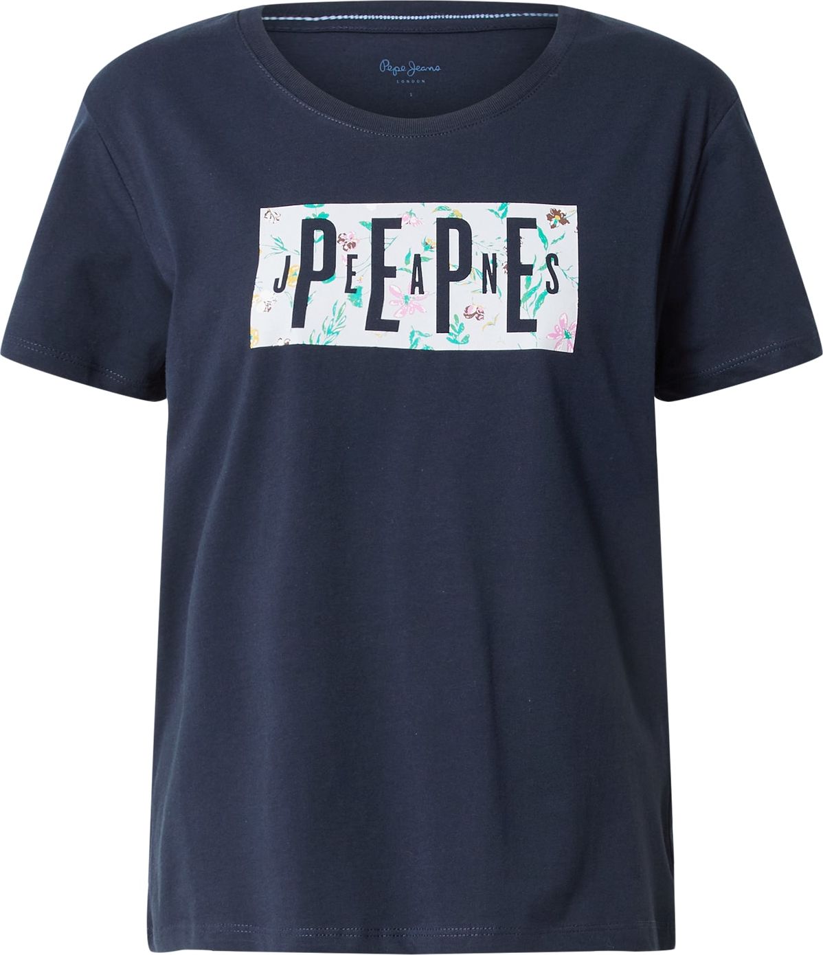 Pepe Jeans Tričko 'Patsy' námořnická modř / světlemodrá / světle růžová