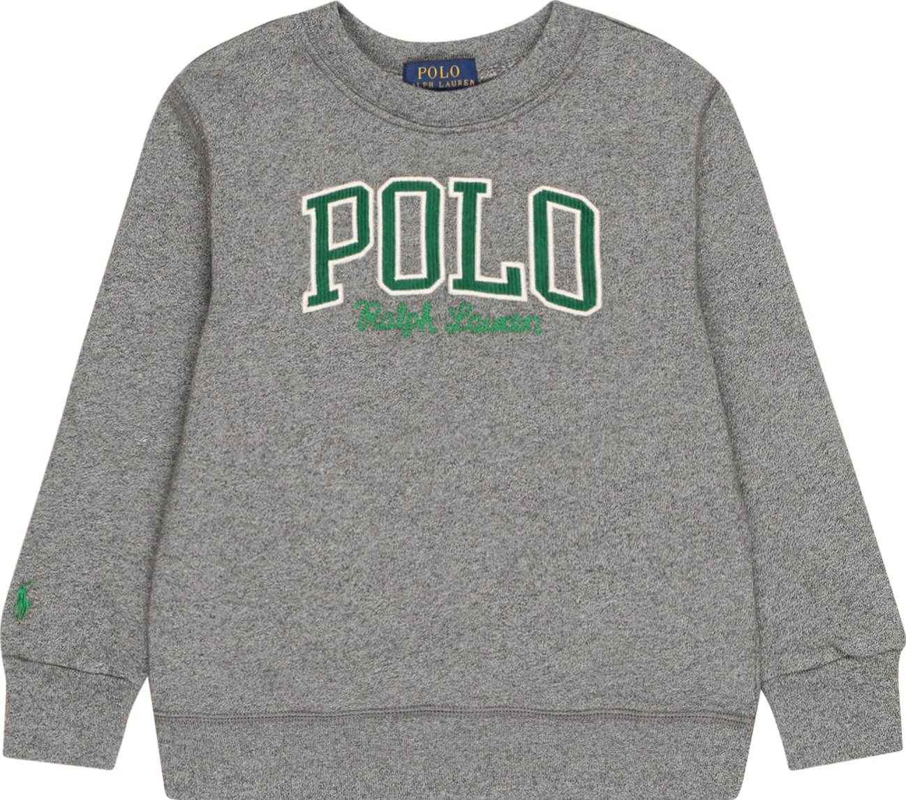 Polo Ralph Lauren Mikina šedý melír / zelená / bílá