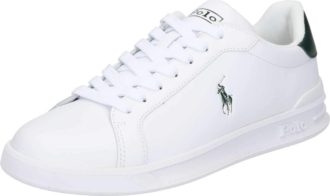 Polo Ralph Lauren Tenisky 'HRT CT II-SNEAKERS-ATHLETIC SHOE' zelená / bílá