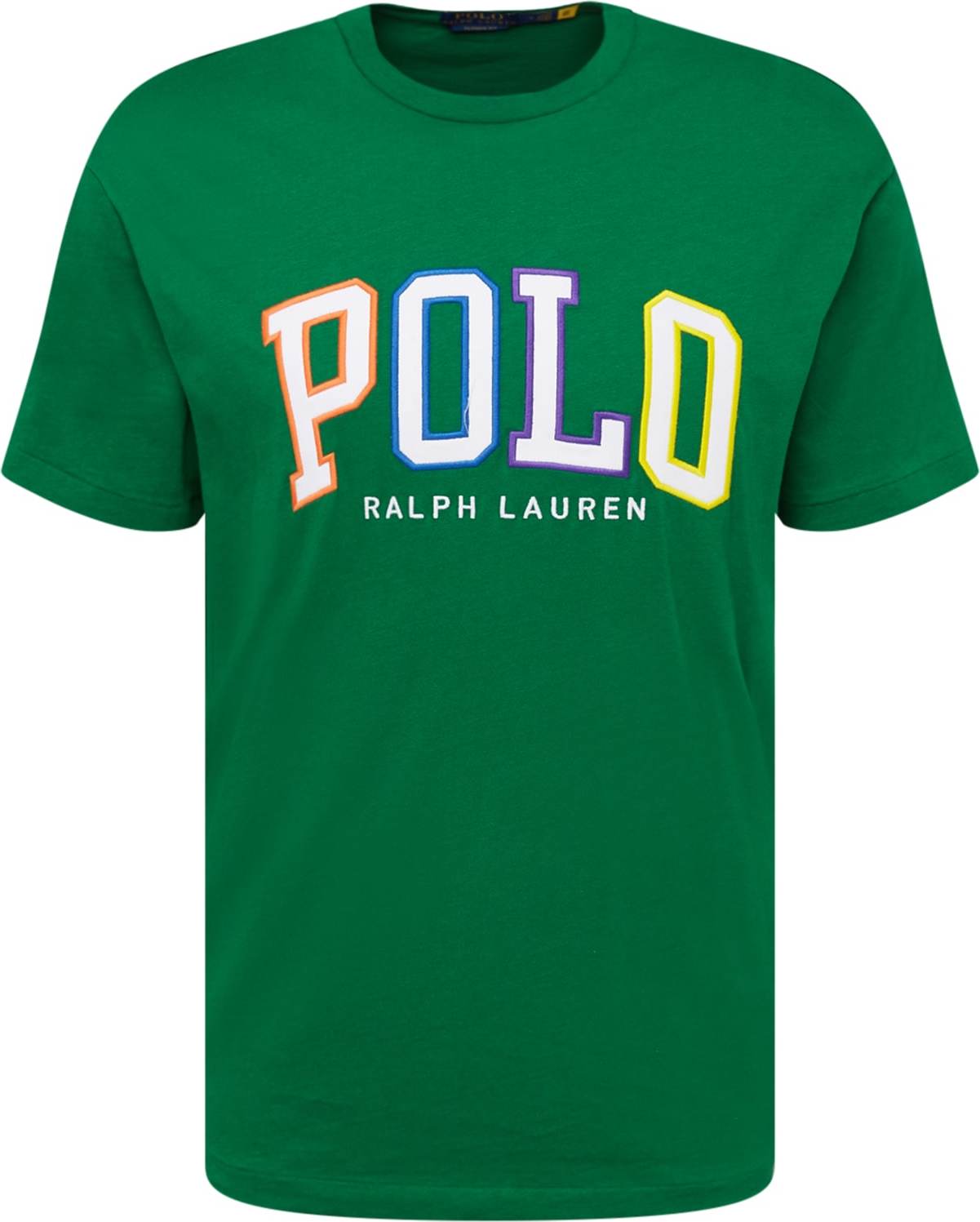 Polo Ralph Lauren Tričko zelená / fialová / oranžová / bílá