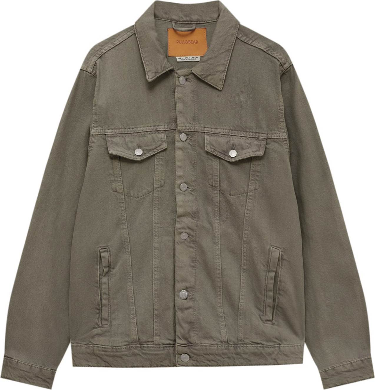 Pull&Bear Přechodná bunda khaki