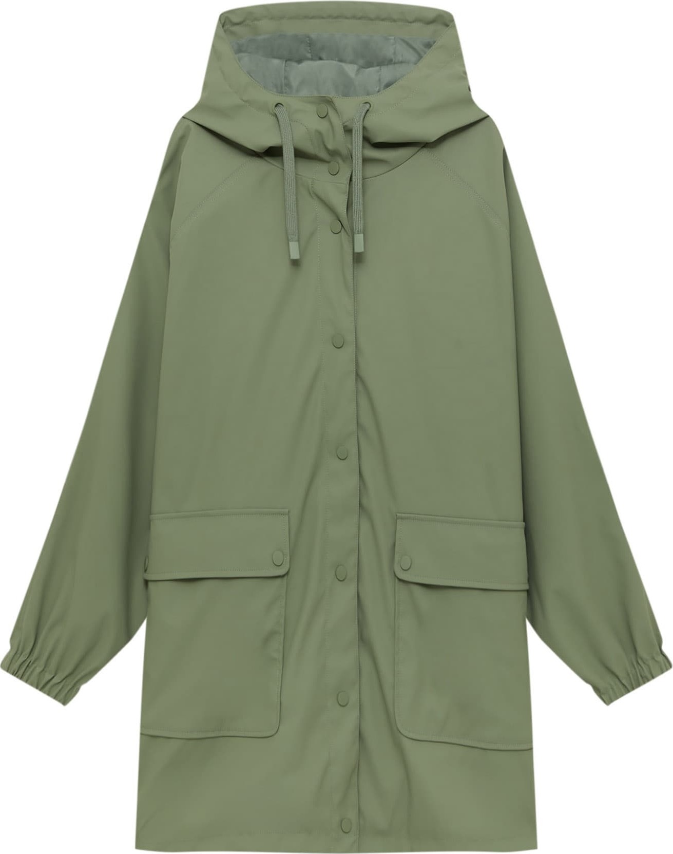 Pull&Bear Přechodný kabát khaki