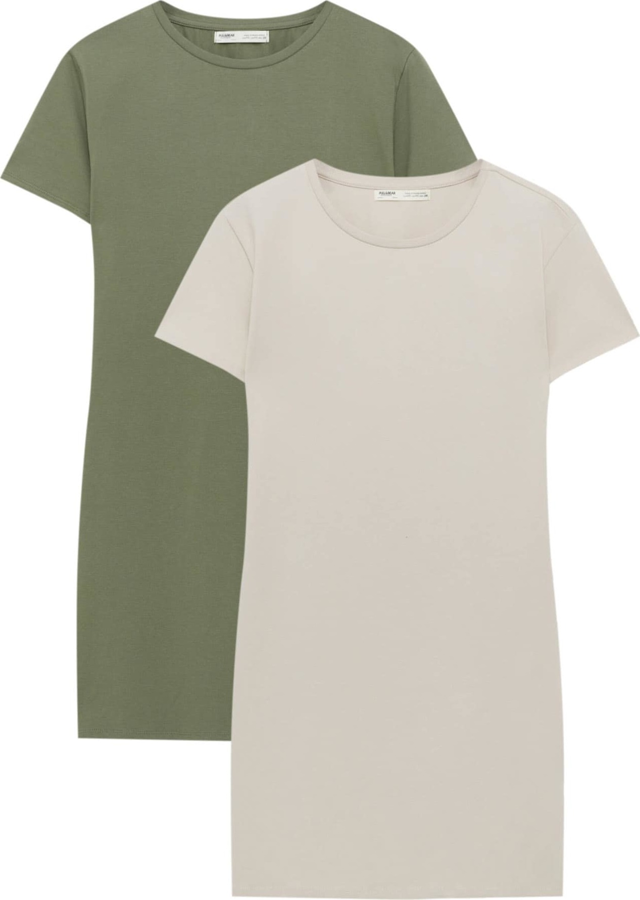 Pull&Bear Šaty béžová / khaki