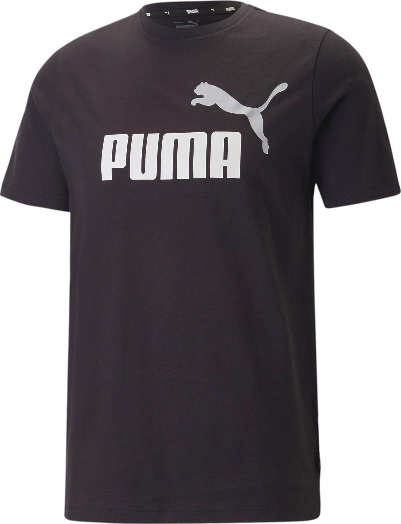 PUMA Tričko černá / bílá