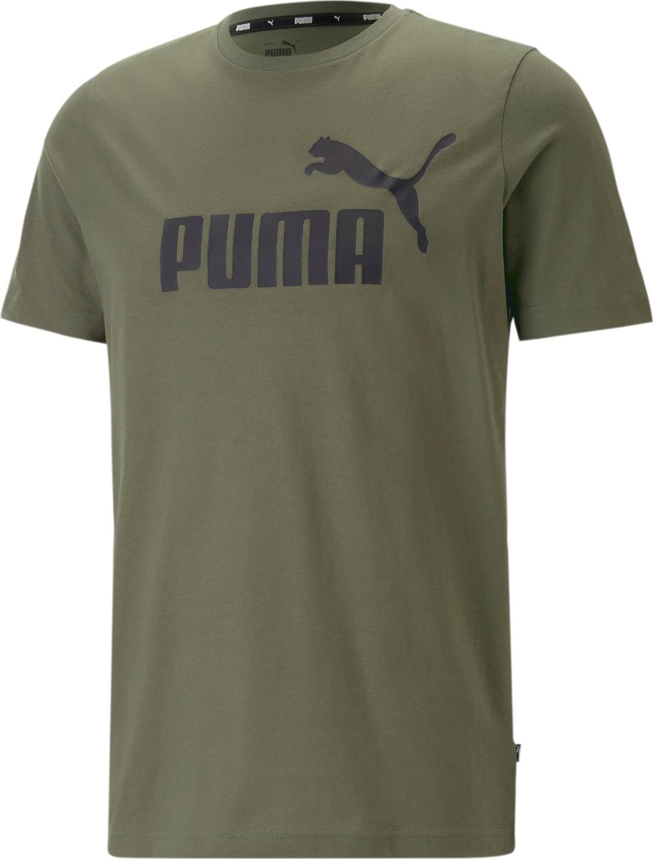 PUMA Funkční tričko olivová / černá