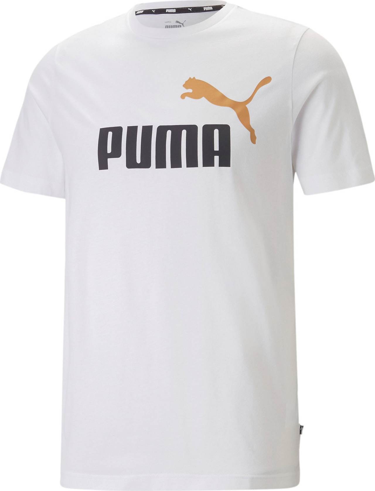 PUMA Tričko oranžová / černá / bílá