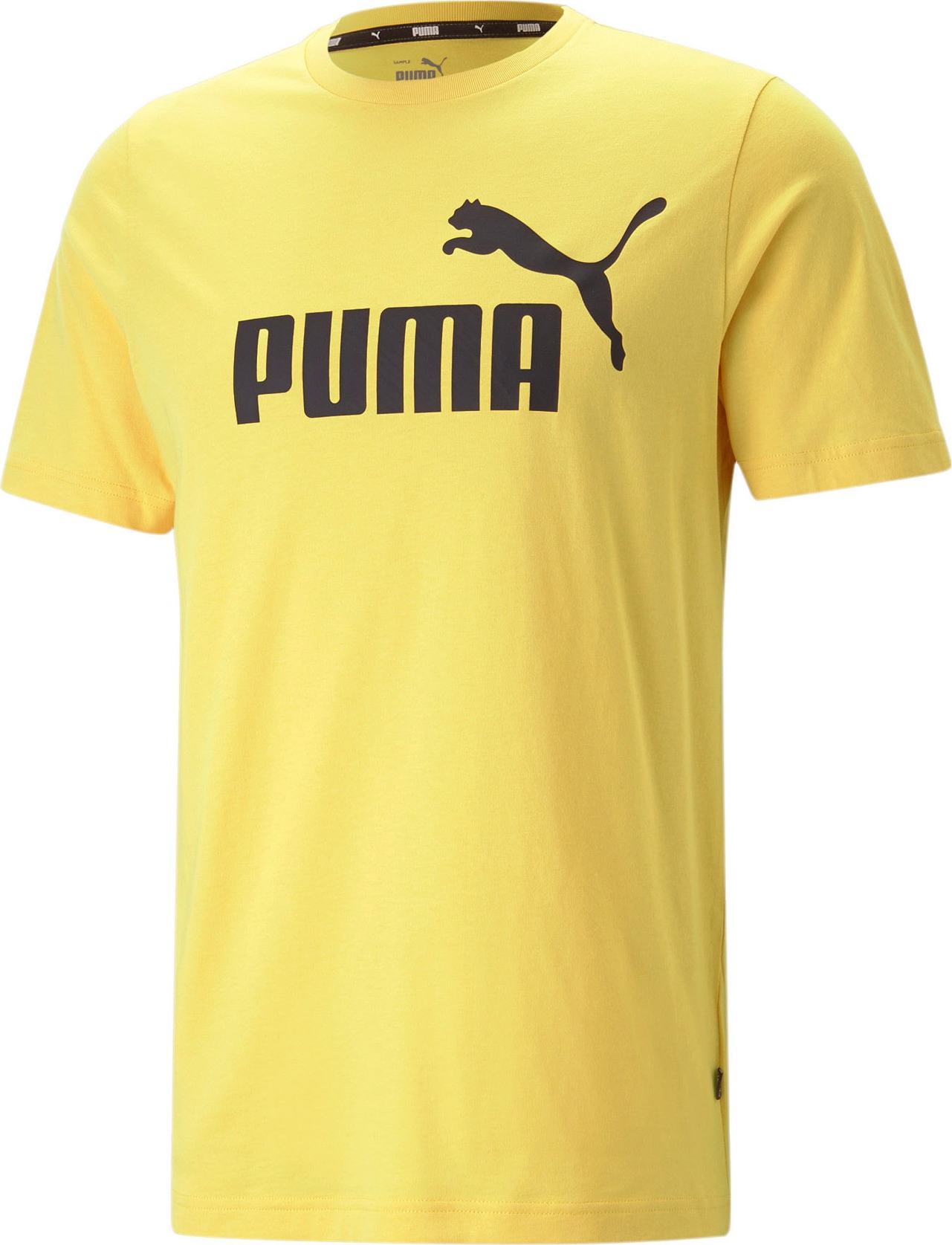 PUMA Funkční tričko pastelově žlutá / černá