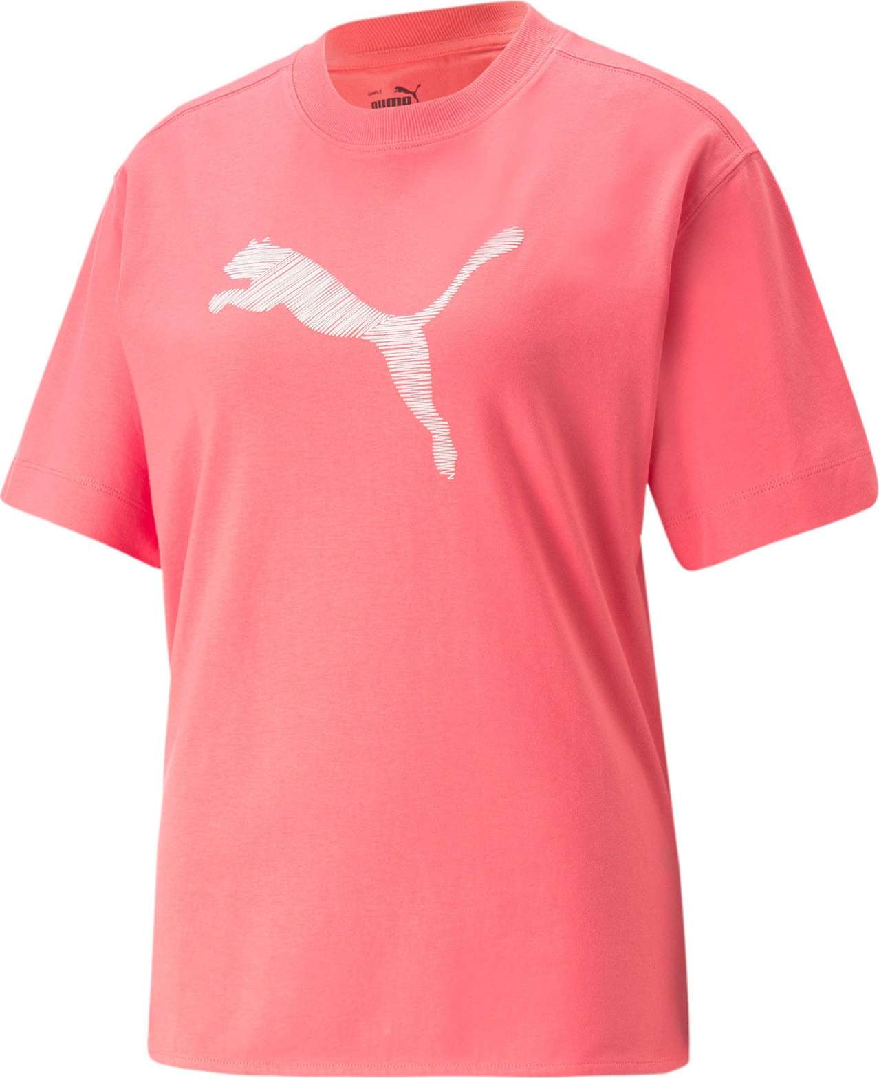 PUMA Funkční tričko pink / bílá