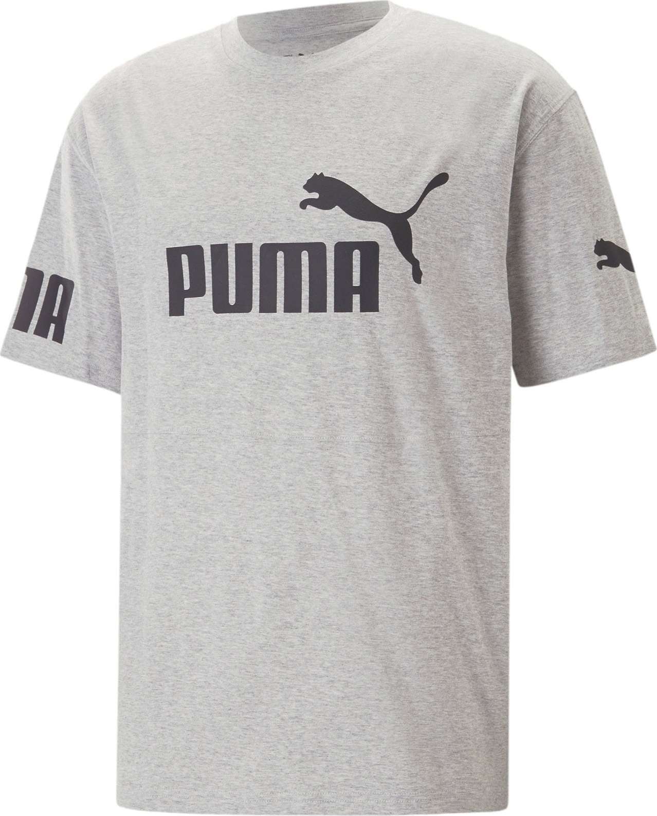 PUMA Tričko 'POWER' šedá / černá