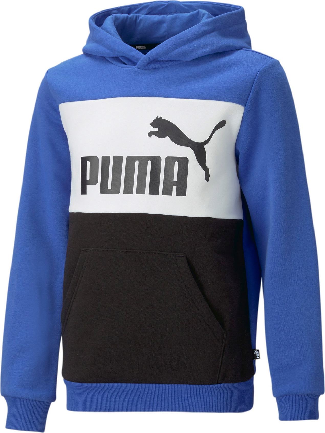 PUMA Mikina modrá / černá / bílá