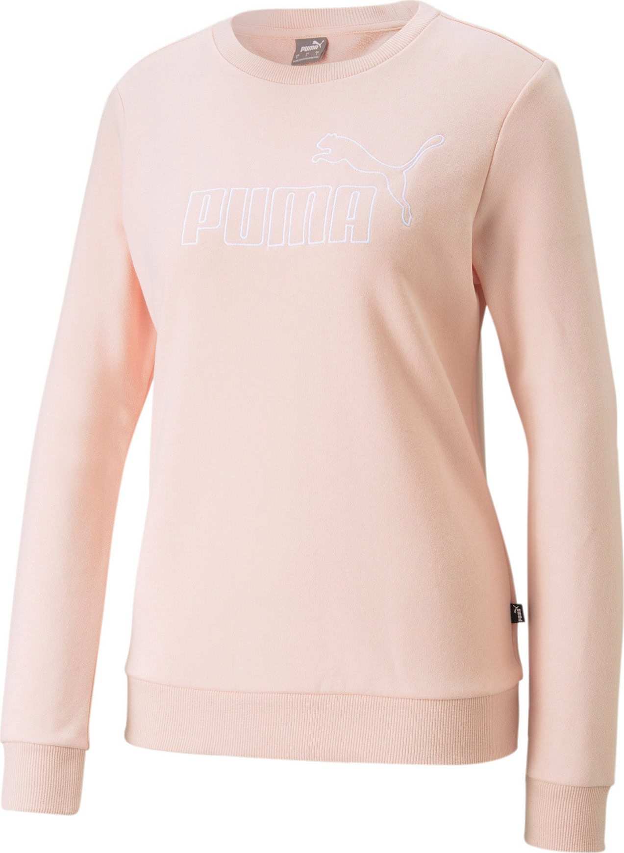 PUMA Sportovní mikina růže / bílá