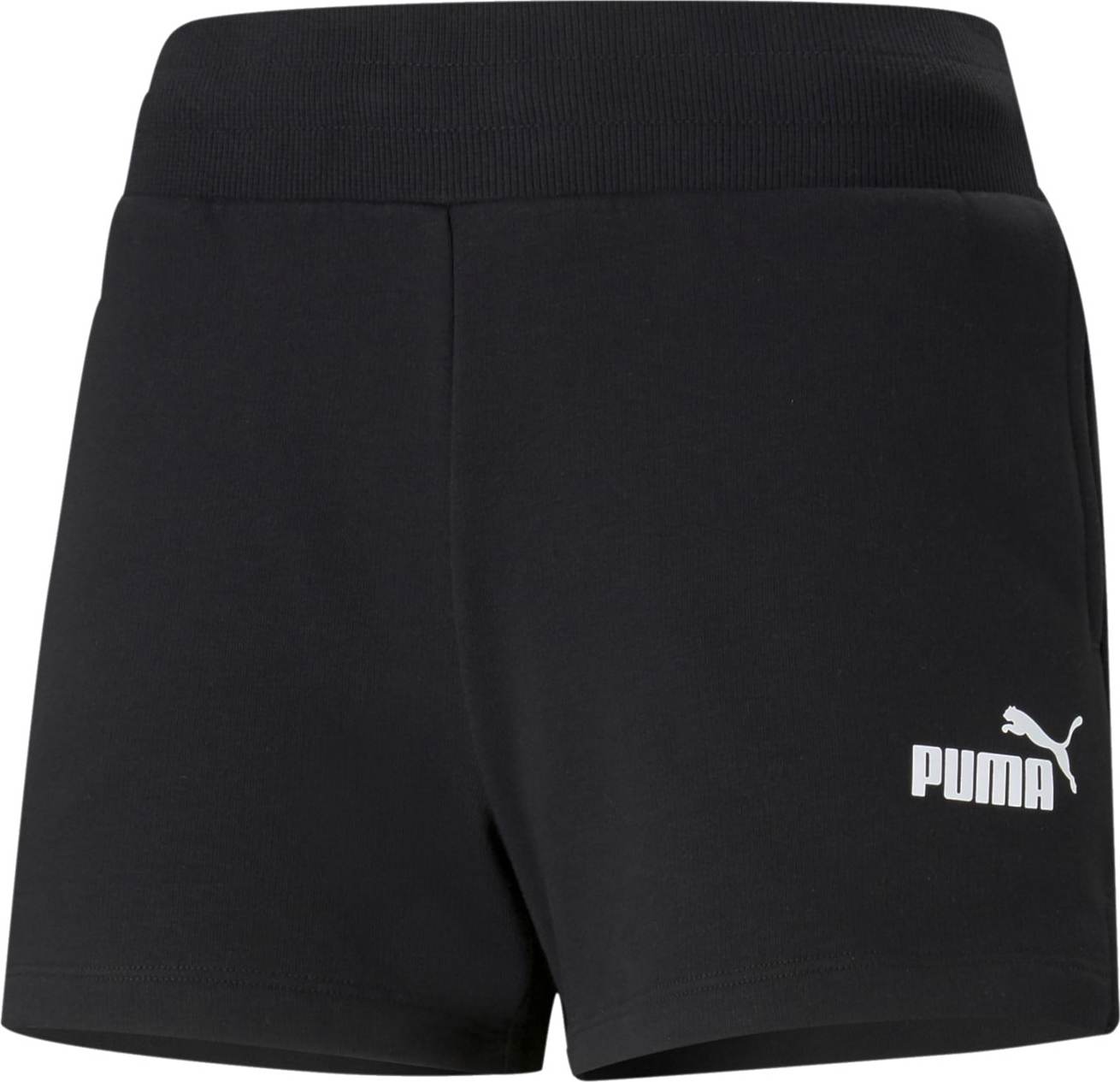 PUMA Sportovní kalhoty černá / bílá