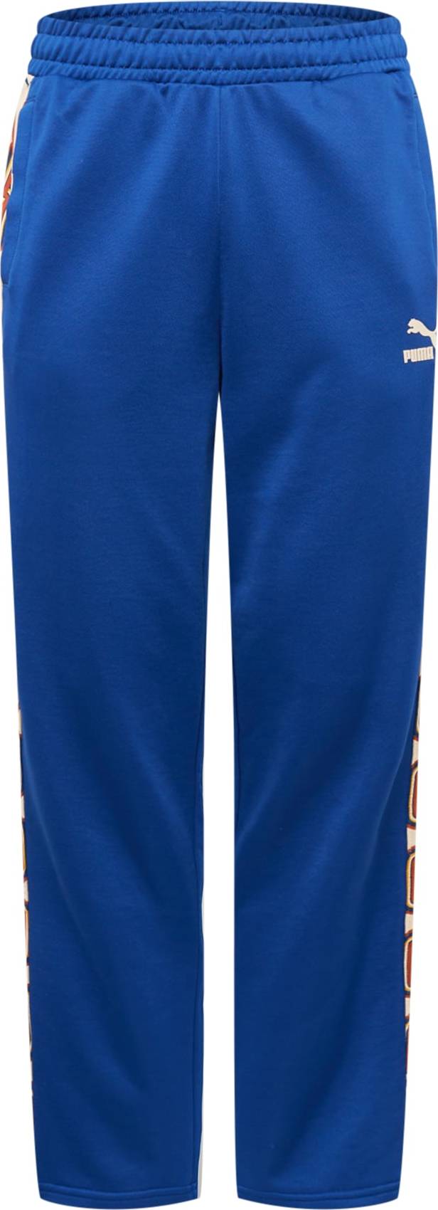 PUMA Sportovní kalhoty 'Psychedelic' béžová / modrá