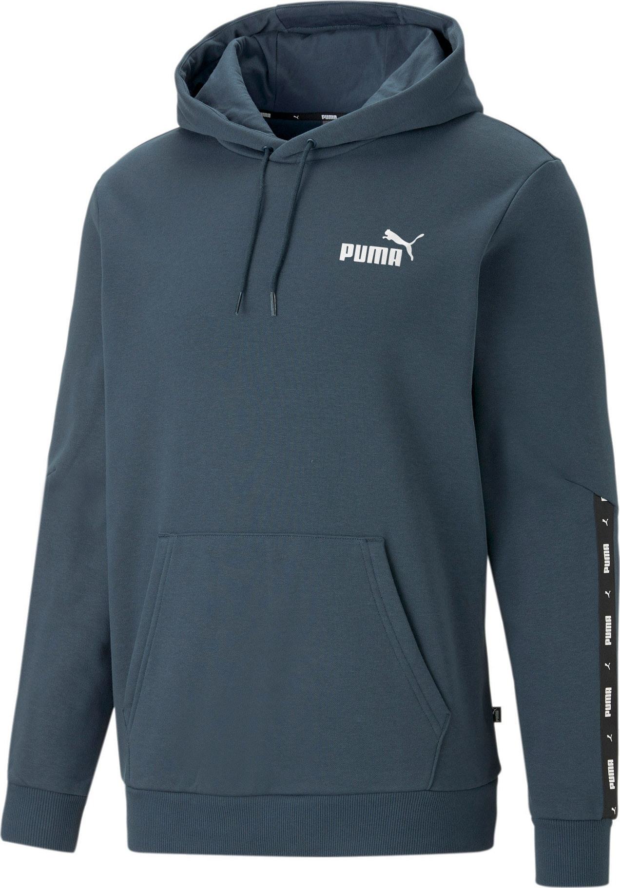 PUMA Sportovní mikina petrolejová / černá / bílá