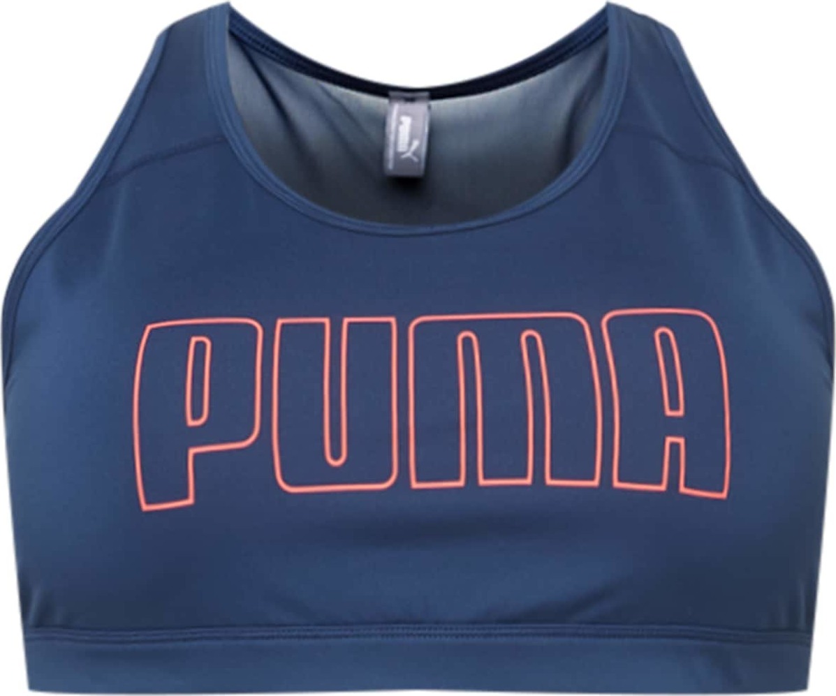 PUMA Sportovní podprsenka námořnická modř / korálová