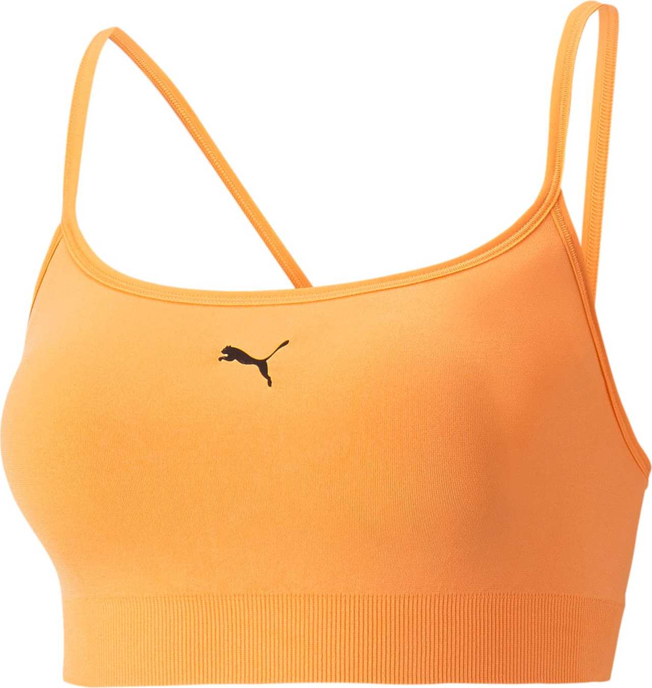 PUMA Sportovní podprsenka oranžová / černá