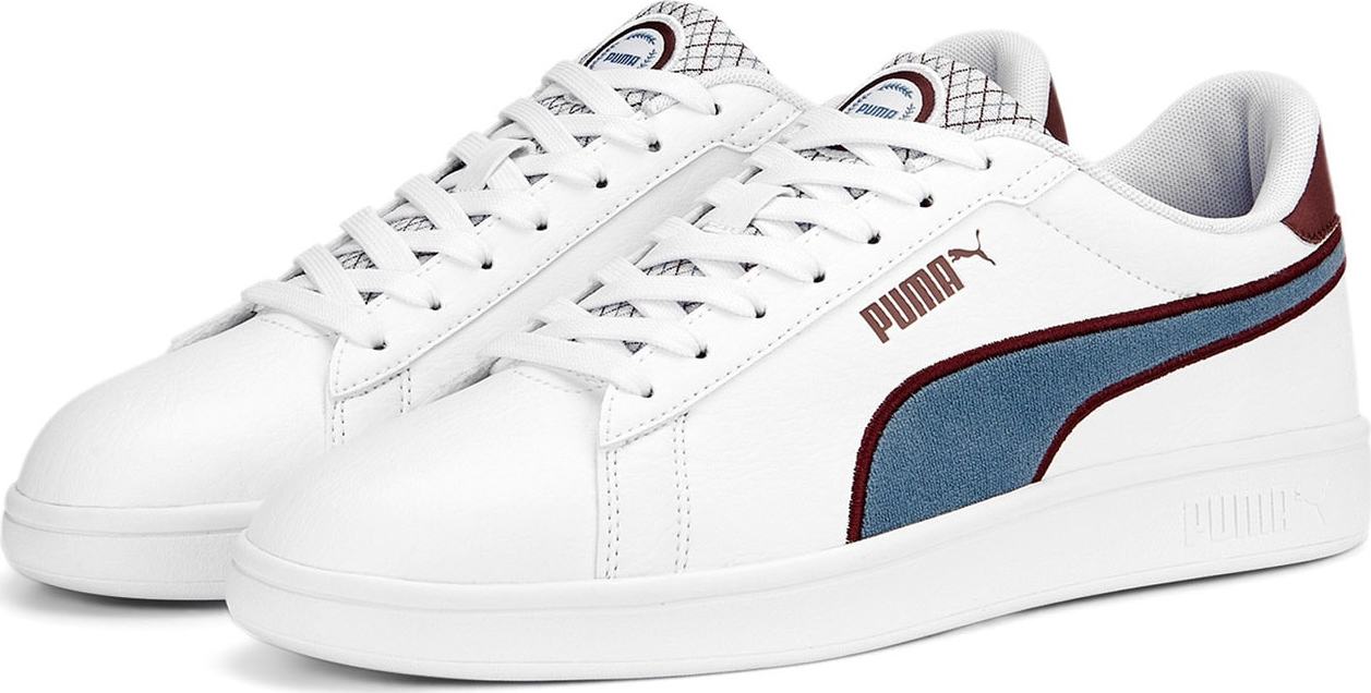 PUMA Tenisky 'Smash 3.0' modrá džínovina / merlot / bílá