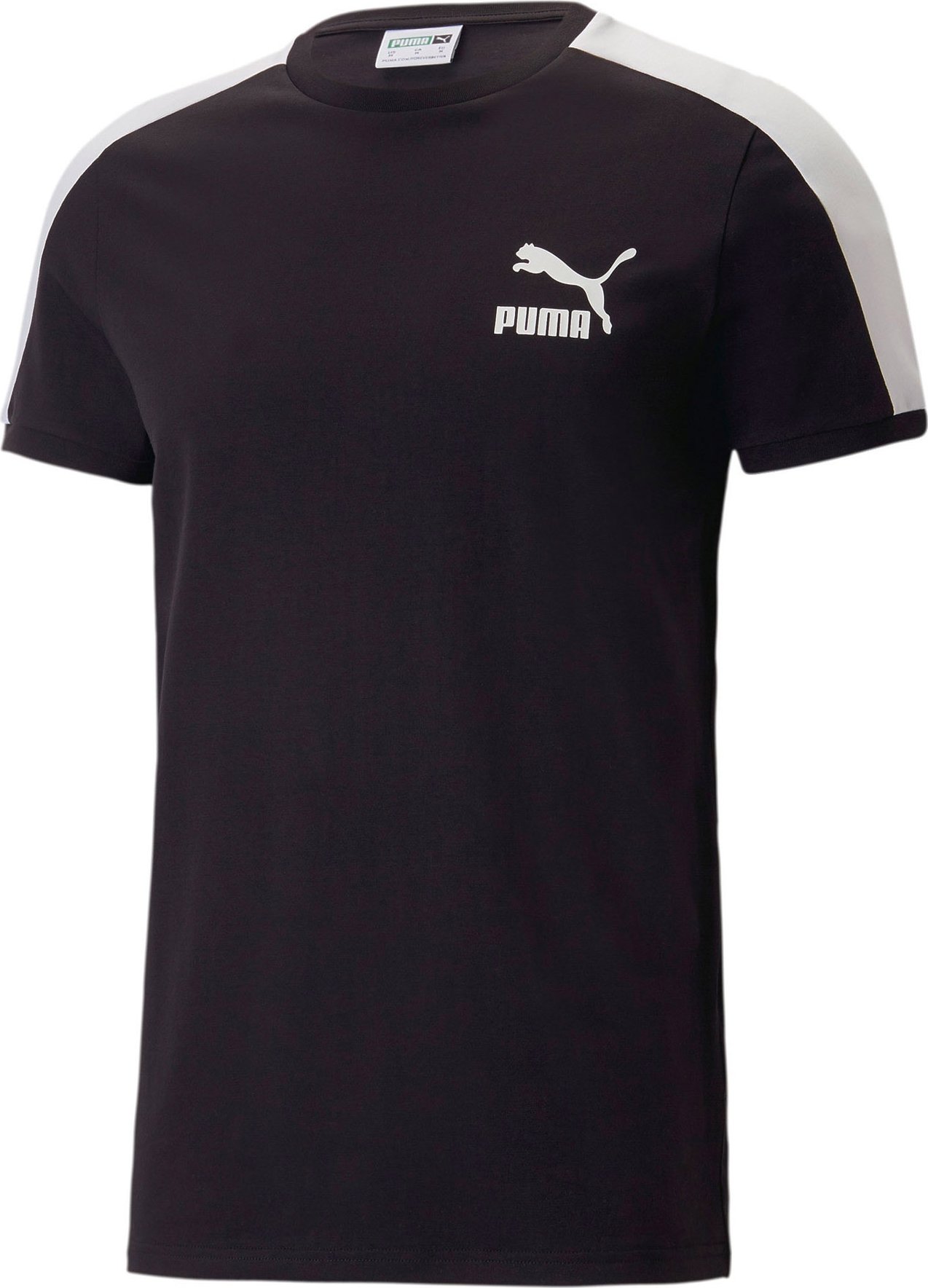 PUMA Tričko černá / bílá