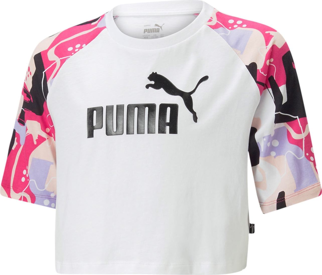 PUMA Tričko pastelová fialová / světle růžová / černá / bílá