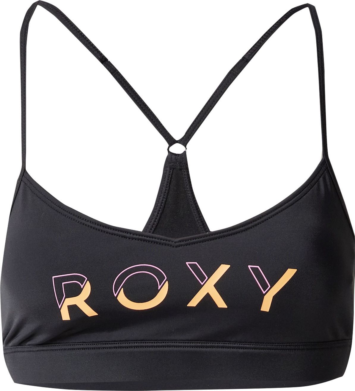 ROXY Sportovní podprsenka žlutá / antracitová / tmavě fialová