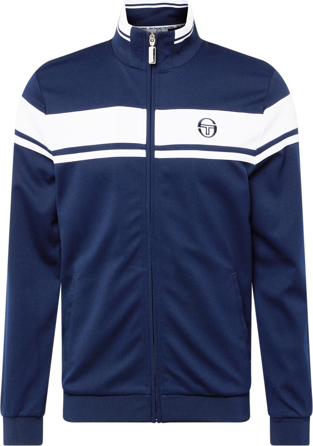 Sergio Tacchini Sportovní bunda 'Damarindo' tmavě modrá / bílá