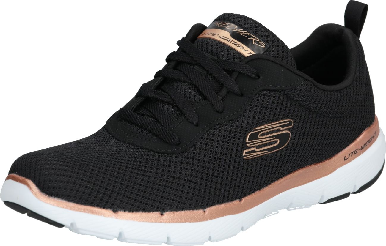 SKECHERS Tenisky 'Flex Appeal 3.0' bronzová / černá