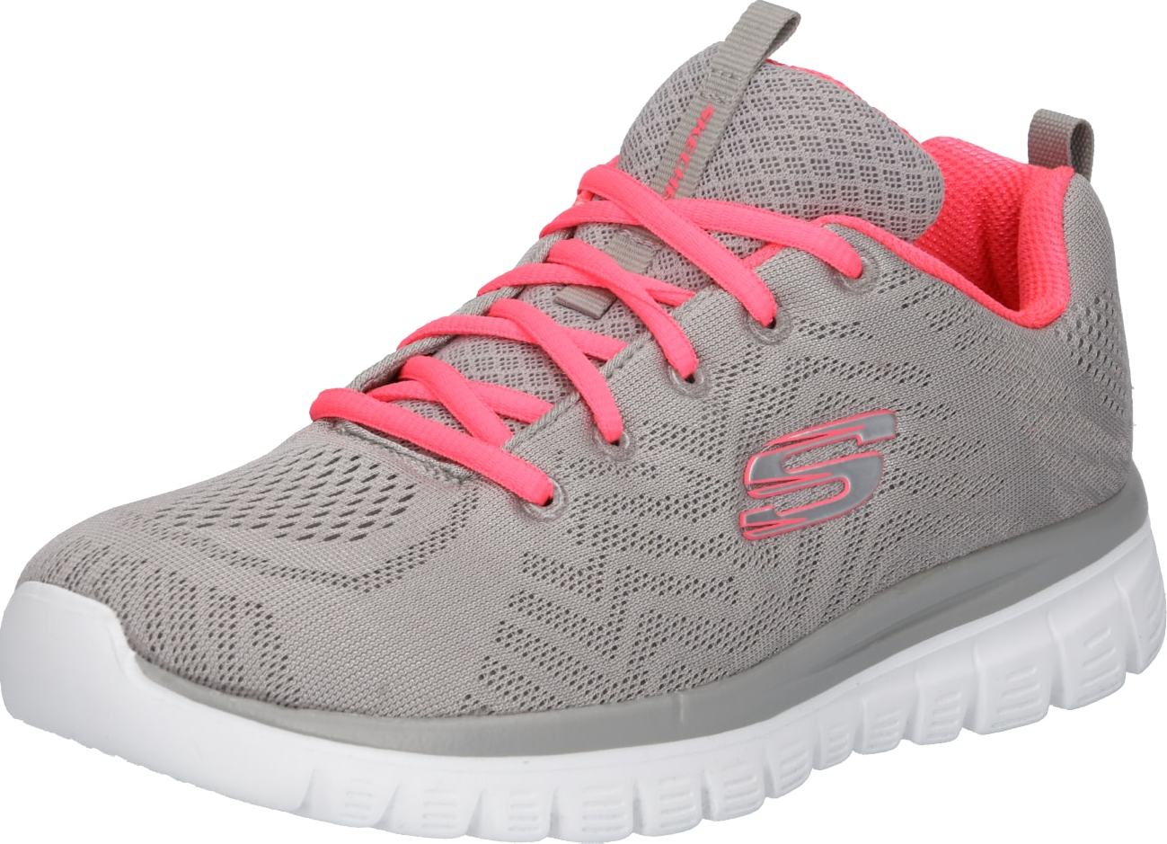 SKECHERS Tenisky 'Graceful Get Connected' šedá / pink