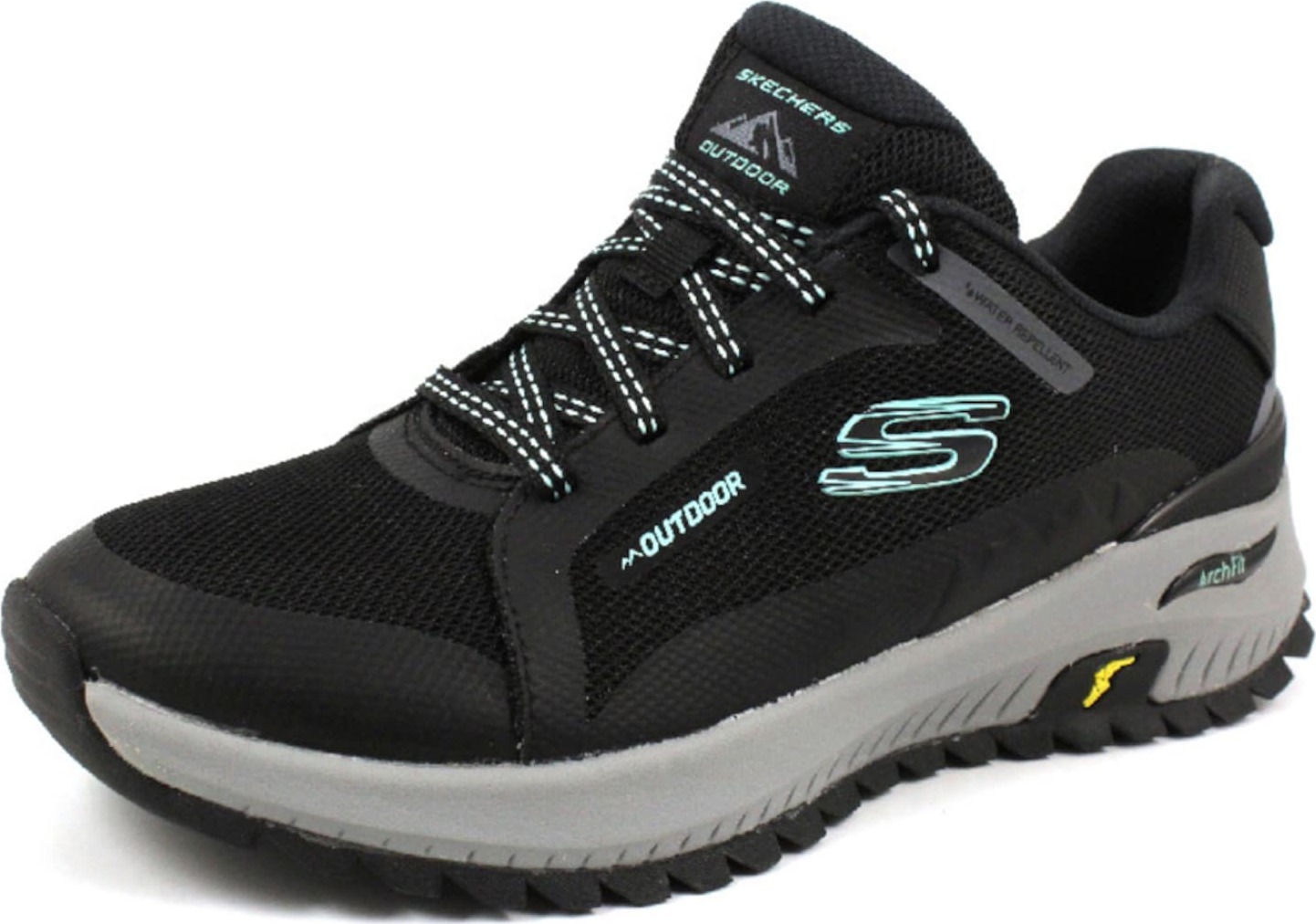 SKECHERS Tenisky mátová / černá