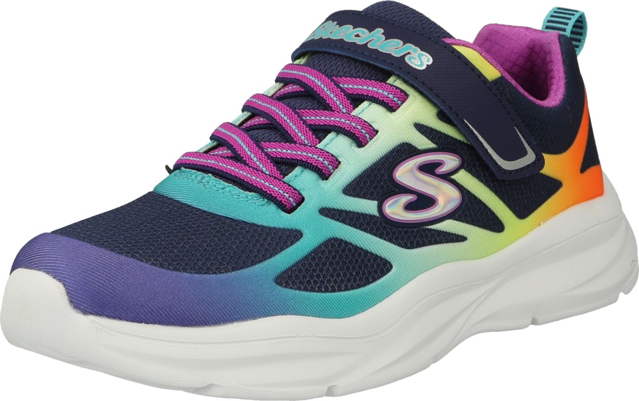 SKECHERS Tenisky modrá / námořnická modř / orchidej / oranžová