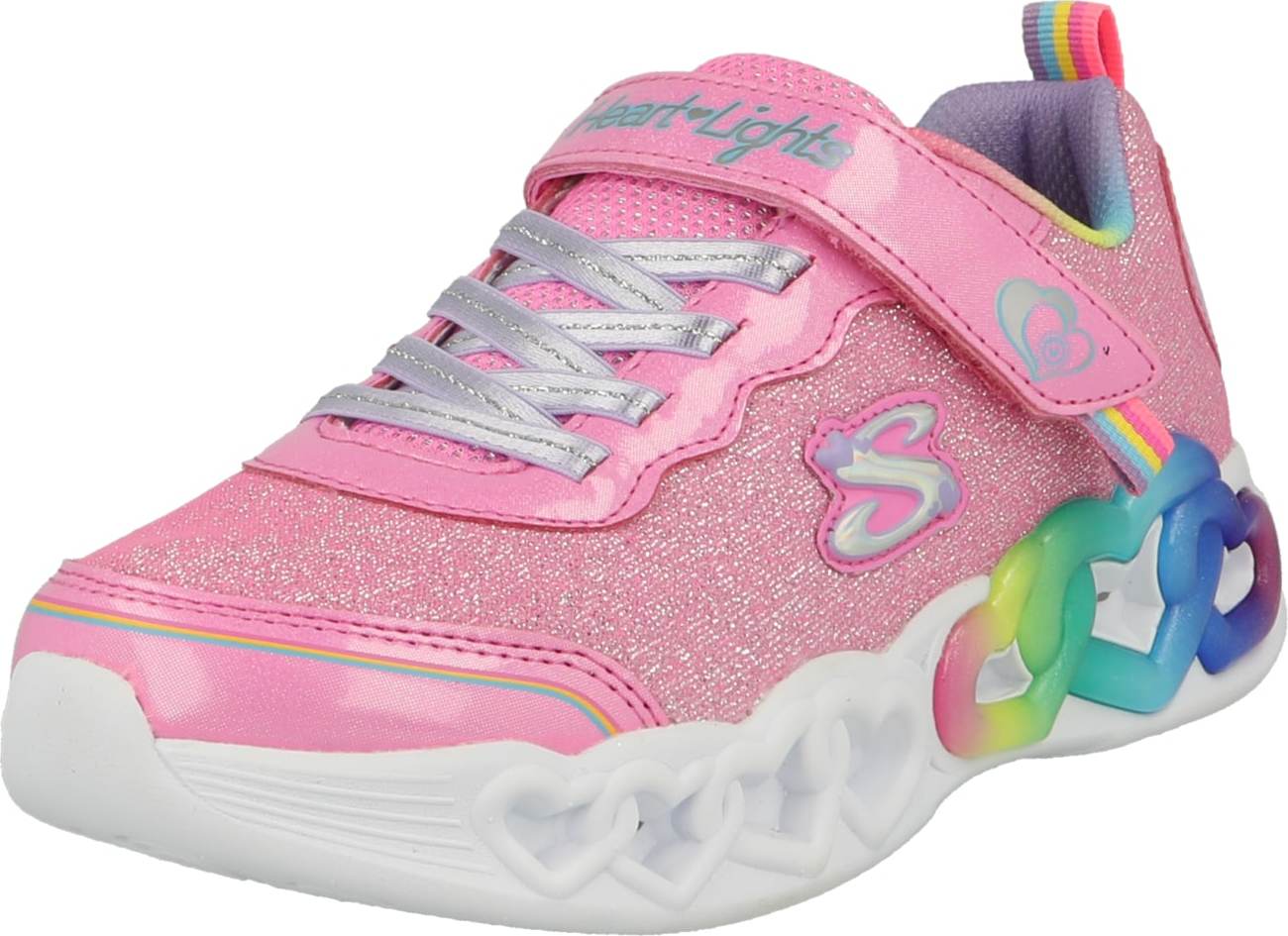 SKECHERS Tenisky modrá / pink / stříbrná