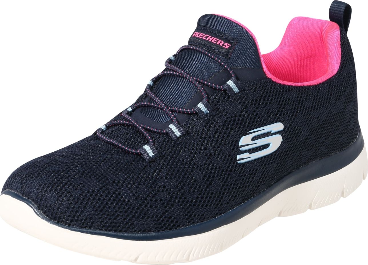 SKECHERS Tenisky 'Summits' námořnická modř / opálová / pink / bílá