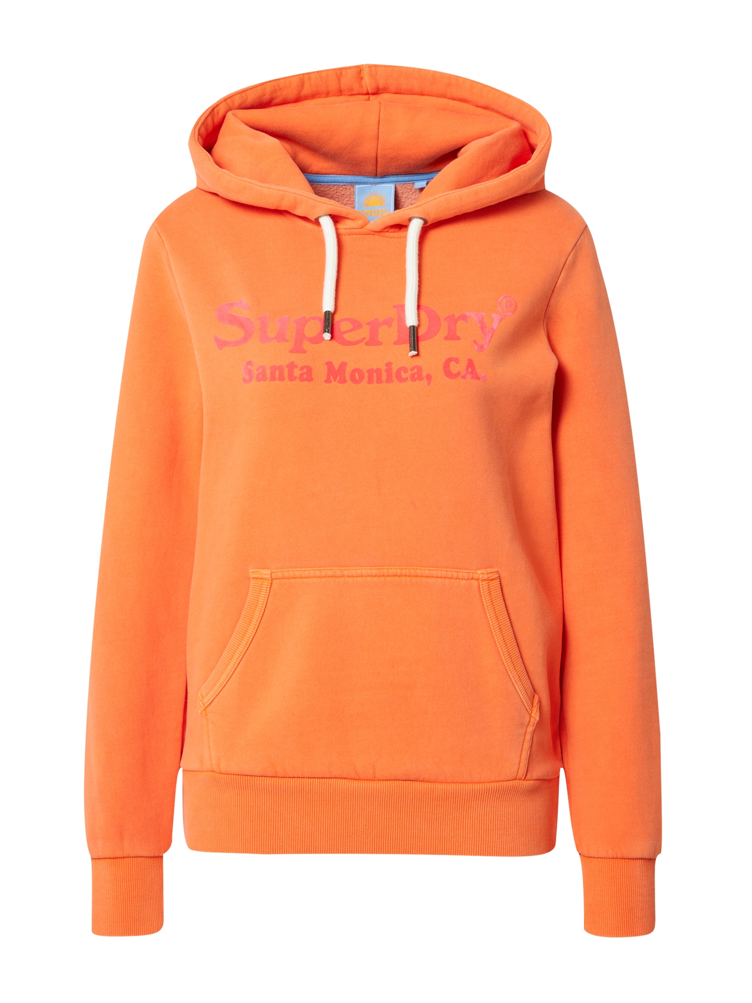 Superdry Mikina mandarinkoná / tmavě růžová