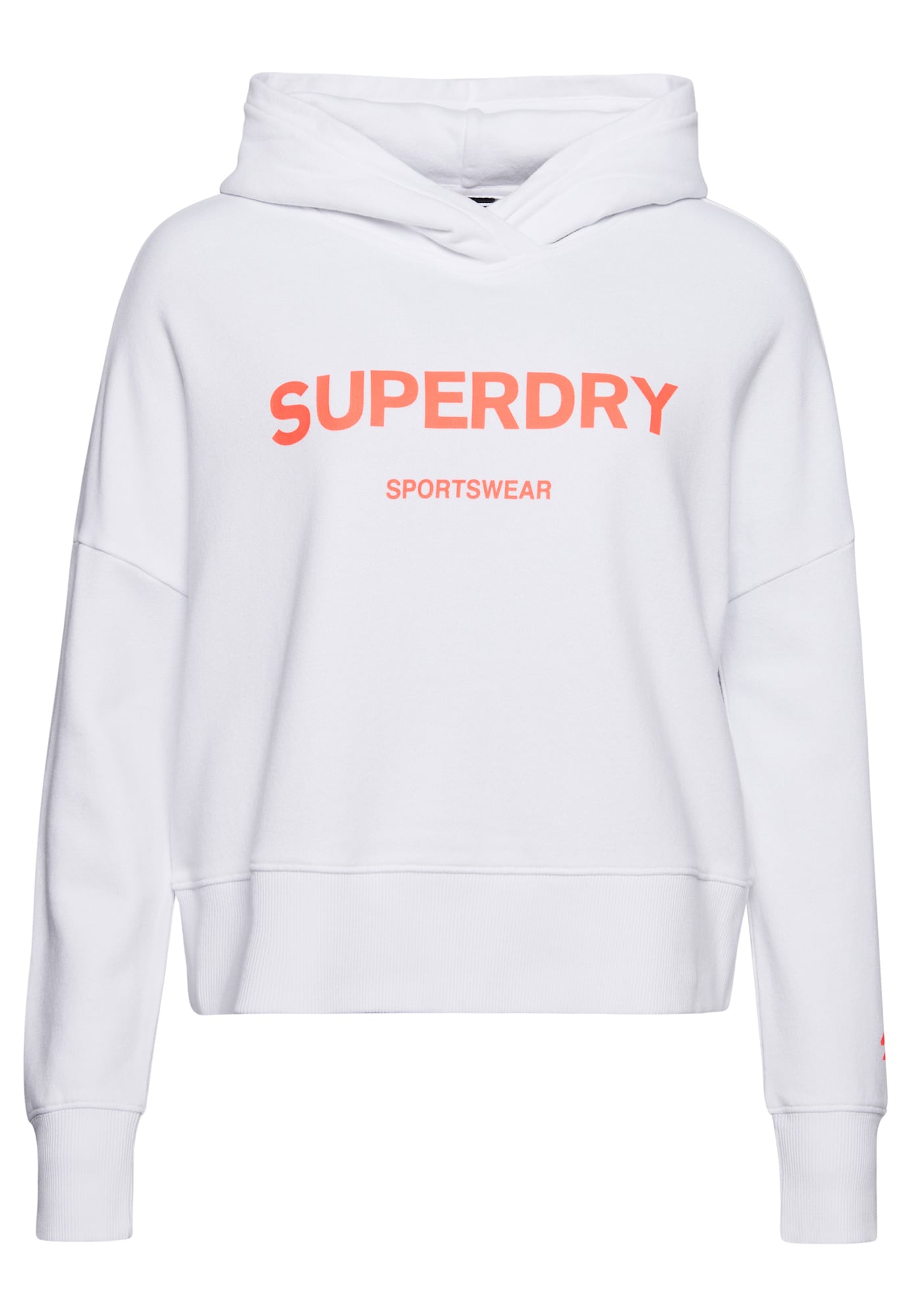 Superdry Mikina oranžová / bílá