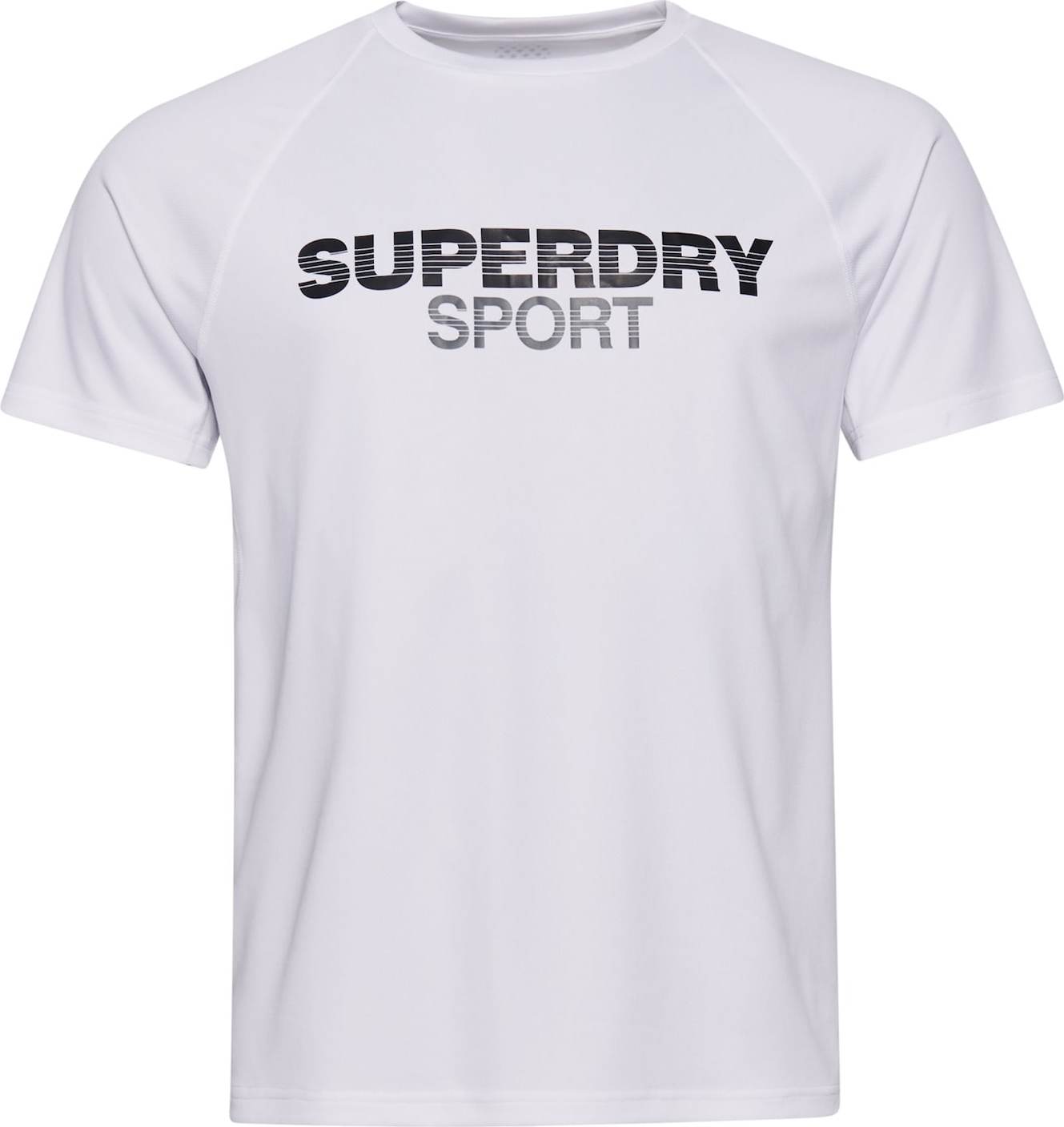 Superdry Tričko černá / bílá