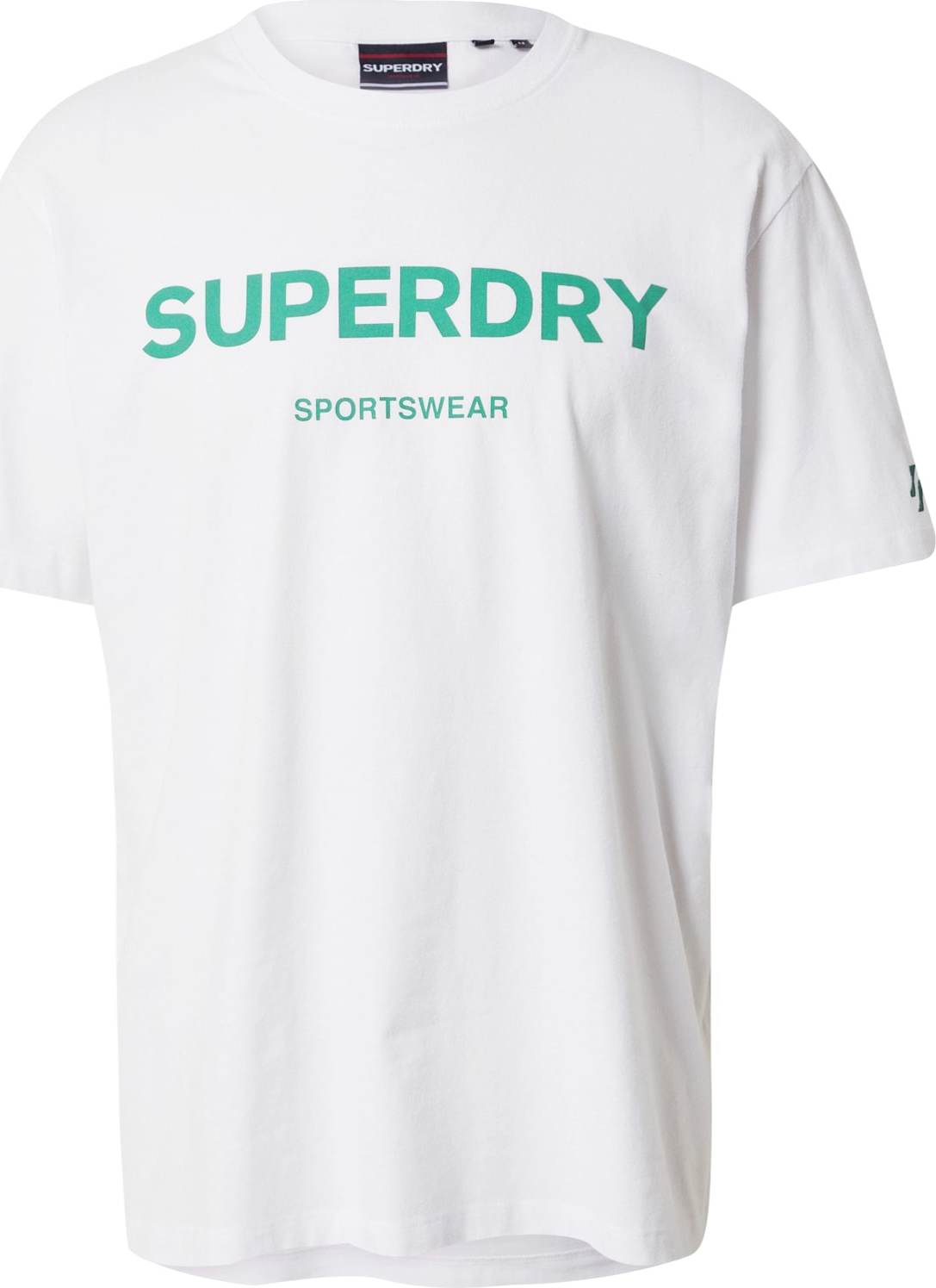 Superdry Tričko nefritová / bílá