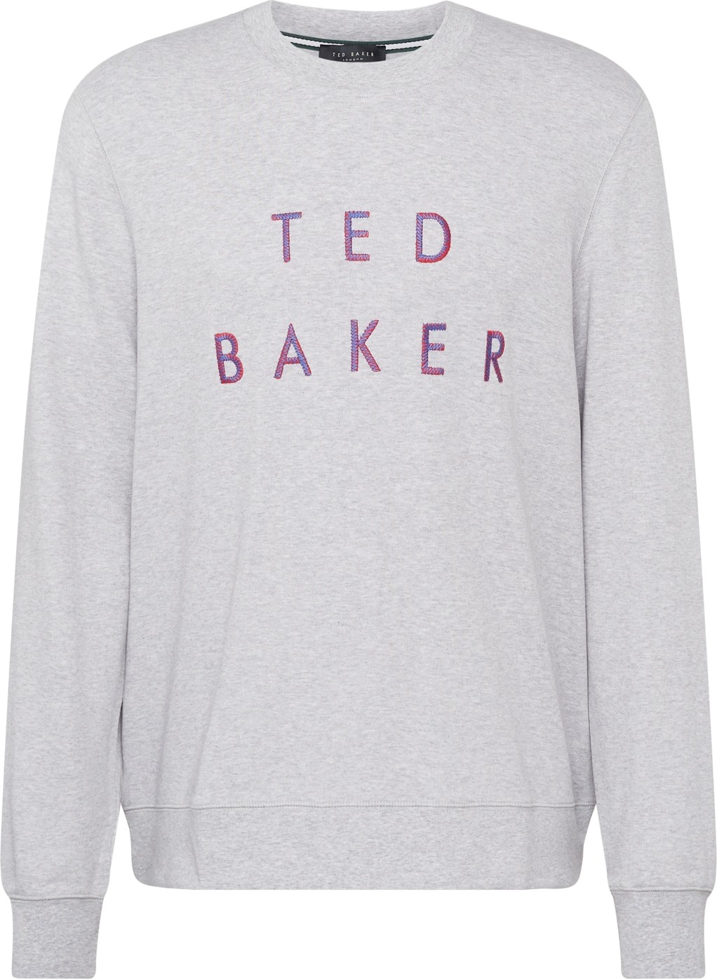 Ted Baker Mikina modrá / šedý melír / červená